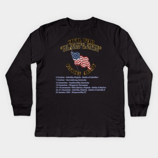 Civil War - 5th United States Colored Cavalry - USA Kids Long Sleeve T-Shirt